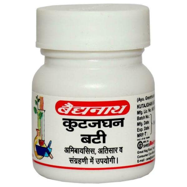 Baidyanath Jhansi Kutajghan Bati, 40 Tablets, Pack of 2