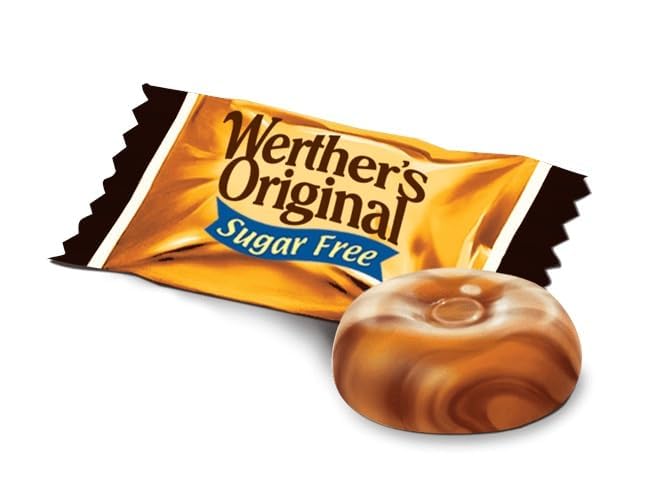 Werther’s Original Sugar Free Chocolate Flavour Candy – Creamy German Treat, 42g Pocket Pack