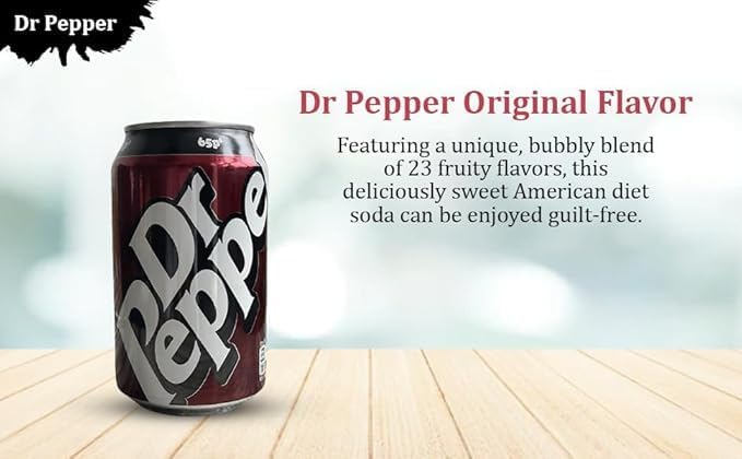 Dr. Pepper Original 23 Flavour Blend Soft Drink – Bold & Refreshing Soda, Pack of 3 (330ml Each, Imported from USA)