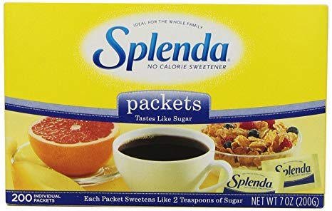 Splenda No Calorie Sweetener | 200 Individual Packets (200 x 1g) | Zero Calorie Sugar Substitute 200g (Imported, Vegetarian)