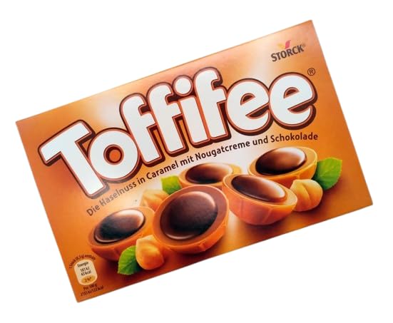 Toffifee by Storck – 12 Hazelnut, Caramel & Chocolate Pieces 100g (Imported)