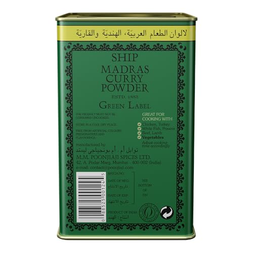 SHIP The Original Madras Curry Powder 250g | 15+ Indian Spices Blend for Veg & Non-Veg Curries | Indian Curry Masala Powder for Cooking | Sabzi Masala for Kitchen