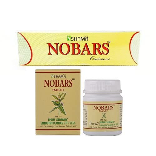 New Shama Nobars Ointment & Tablets Combo | Ayurvedic Skin Care for Fast Relief (Pack of 2)