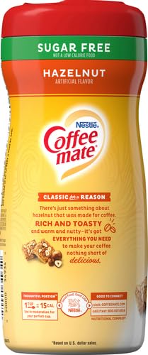 Nestle Coffee-mate Sugar free Hazelnut, 289g