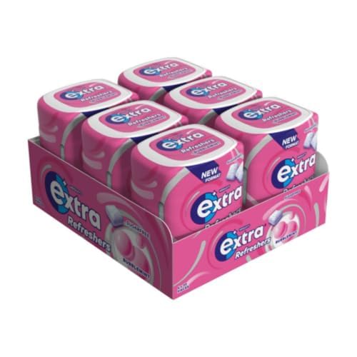 Wrigley’s Extra Sugar-Free Bubblemint Chewing Gum – 30 Pieces, Long-Lasting Mint Freshness (67g, Imported)