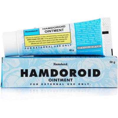 Hamdard Hamdoroid Ointment – Pack of 3 (50g Each) | Ayurvedic Relief for Hemorrhoids & Piles