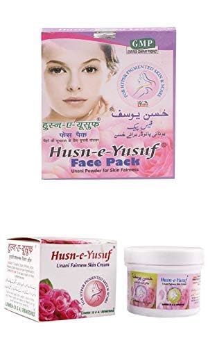 Rabbani Husne Yusuf Unani Face Pack & Fairness Cream Combo – Herbal Skin Brightening & Anti-Wrinkle Set (2-in-1 | 25g Each)