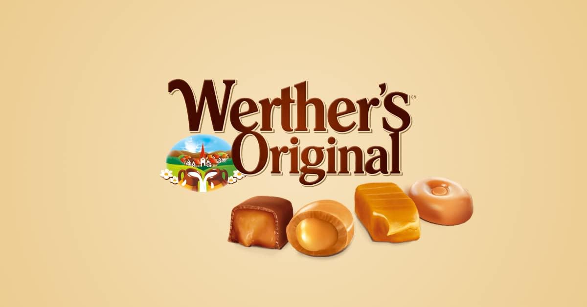 Werther’s Original Sugar Free Chocolate Flavour Candy – Creamy German Treat, 42g Pocket Pack