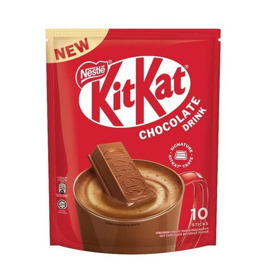 Nestlé KitKat Hot Chocolate Drink – Creamy Beverage with Signature KitKat Taste | 10 Sticks x 33g (Imported)