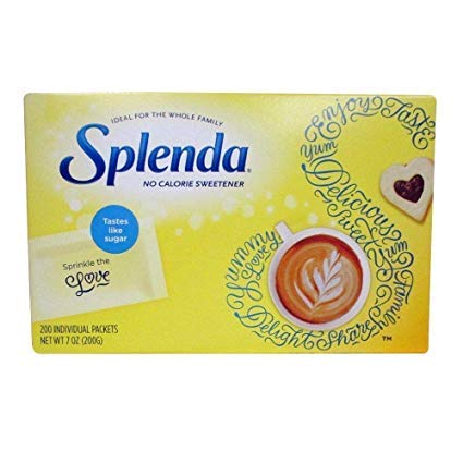 Splenda No Calorie Sweetener | 200 Individual Packets (200 x 1g) | Zero Calorie Sugar Substitute 200g (Imported, Vegetarian)