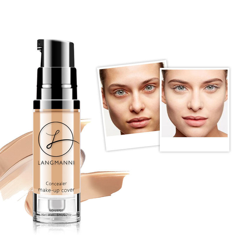 Base de maquillaje líquida hidratante LANGMANNI: resistente al agua y con una cobertura impecable