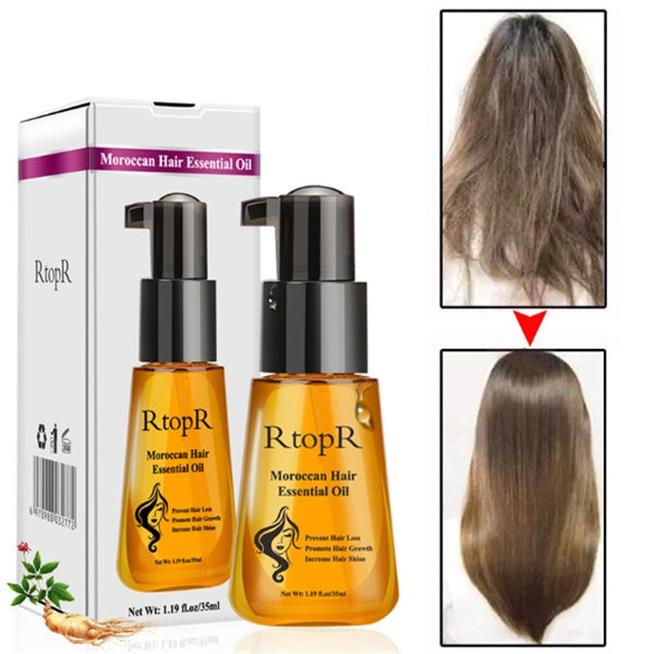 Aceite esencial nutritivo para el cuidado del cabello RtopR: repara el daño y potencia el brillo (35 ml)