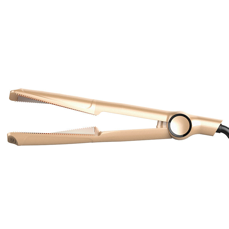 LuxuryGlow 2-in-1 Hair Straightener & Crimper – Wet/Dry Curling Iron with LCD