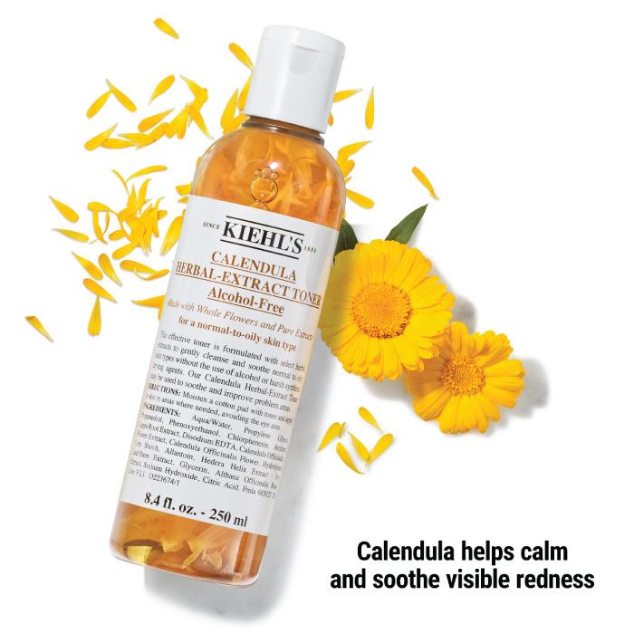 KIEHL’S Calendula Herbal Extract Toner – Alcohol-Free Pore Tightening & Skin Soothing