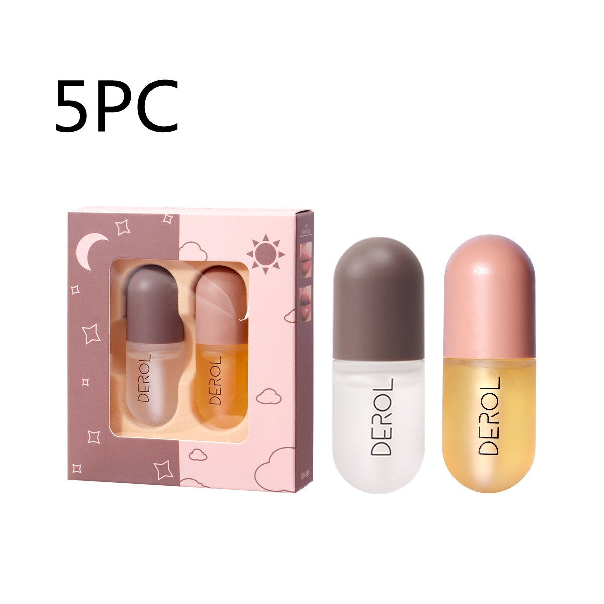 Aceite voluminizador de labios de día y de noche DEROL: volumen instantáneo, nutritivo y reparador