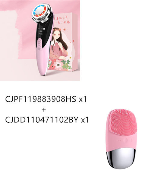 LuxuryGlow 4-in-1 Skin Rejuvenation Facial Massager – Deep Cleansing & Anti-Aging Device
