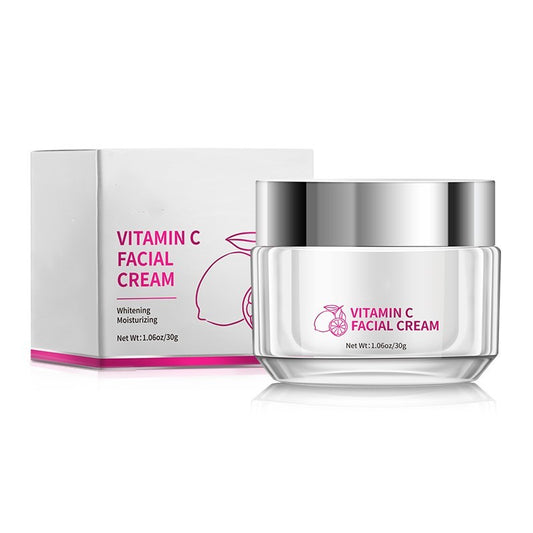 Crema facial con vitamina C LuxuryGlow: hidratante e iluminadora para el cuidado diario de la piel.