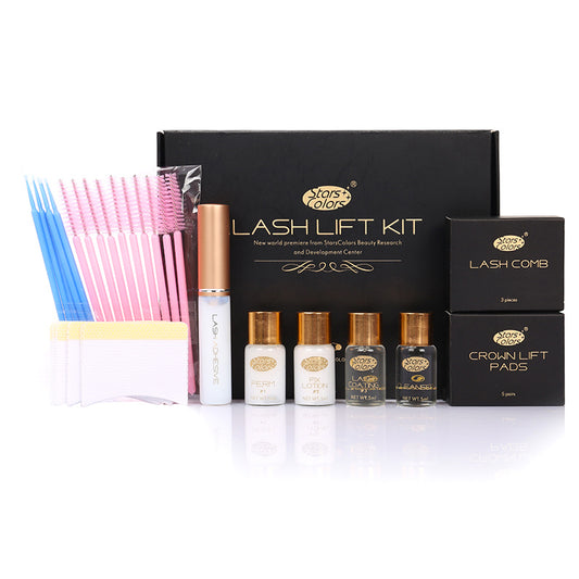 Stars Colors 5-Min Lash Lift Kit – Quick Eyelash Perm & Curling Kit for Salon/Home Use