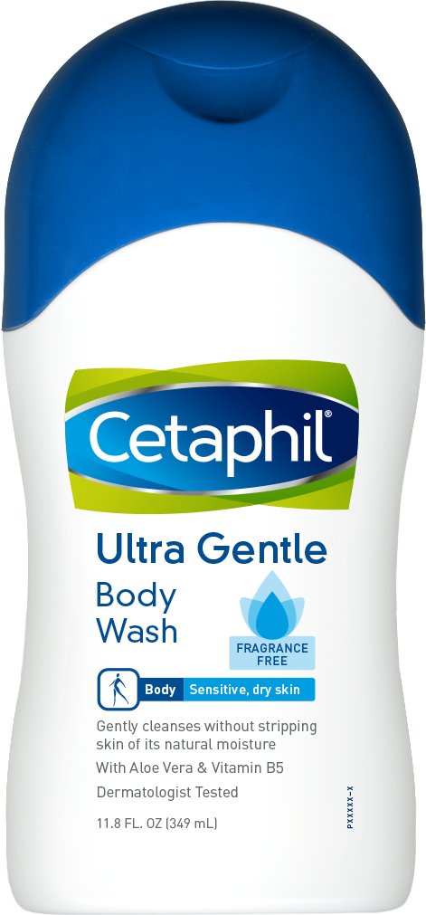 Cetaphil Ultra Gentle Body Wash – 11.8 oz, Fragrance-Free for Sensitive Skin