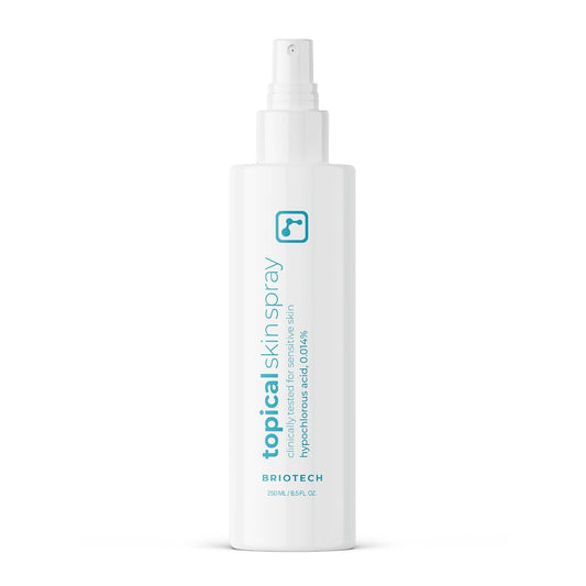 BRIOTECH Hypochlorous Acid Skin Spray – 8oz Soothing Facial & Body Mist for Sensitive Skin, Redness & Irritation Relief