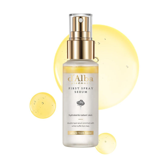 d’Alba Piedmont White Truffle First Spray Serum | Vegan Hydrating Face Mist & Glow Serum for Radiant Skin, Non-Comedogenic Moisturizer (50ml / 1.69 fl oz)