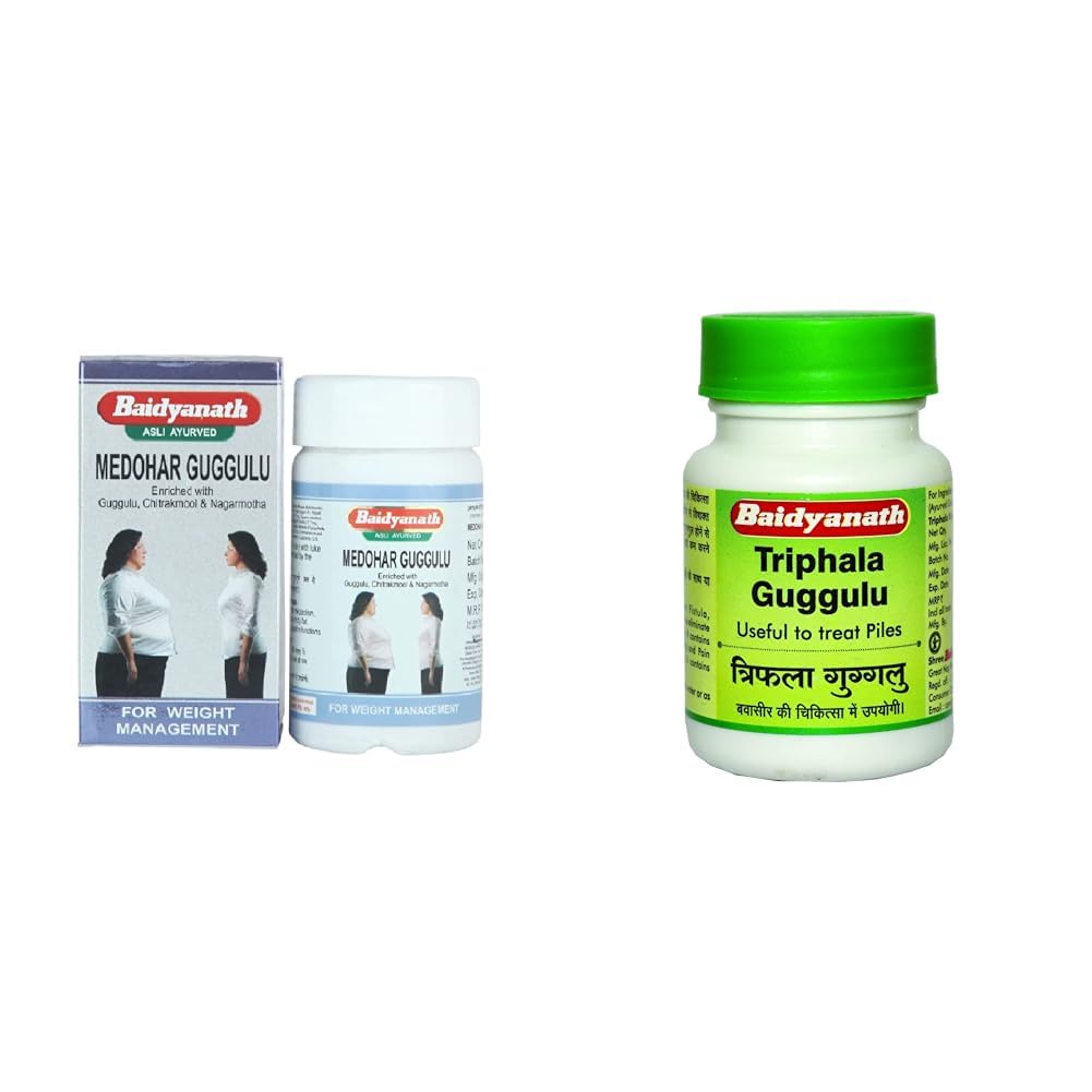 Baidyanath Medohar Guggulu 120 Tab| Enriched with Guggulu, Chitrakmool and Nagarmotha (Trusted for weight management