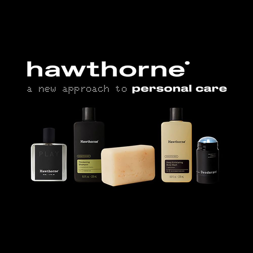 Hawthorne Men’s Everyday Shampoo & Conditioner Set – Sulfate-Free with Avocado & Coconut Oil – Mint & Eucalyptus Scent, 8 fl oz Each