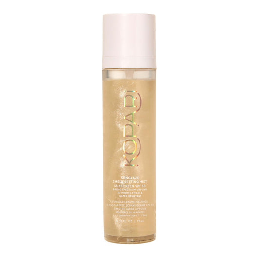 Kopari Sunglaze Sheer Setting Mist Sunscreen SPF 50 – Weightless Hydrating Face Spray with Hyaluronic Acid & Vitamin C – Makeup Setting & UV Protection – 2.53 fl oz