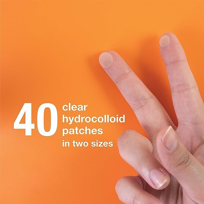 PanOxyl PM Overnight Spot Patches – Advanced Hydrocolloid Acne Healing Dots for Faster Recovery (40 Count, Fragrance-Free)