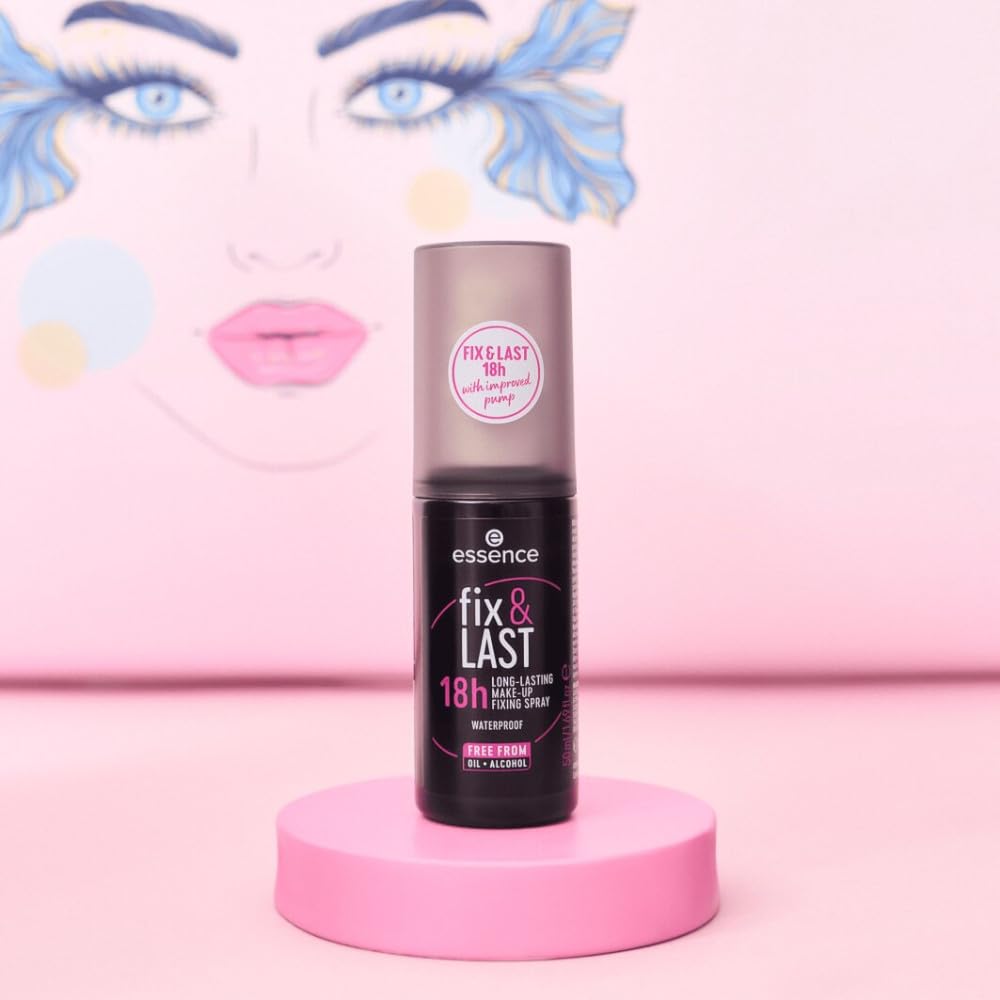 essence Fix & Last 18H Makeup Fixing Spray – Smudge-Proof, Vegan & Cruelty-Free