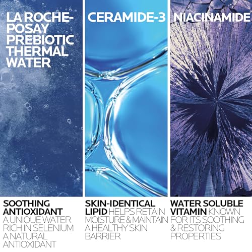 La Roche-Posay Toleriane Hydrating Gentle Face Cleanser with Niacinamide & Ceramides – Daily Hydrating Face Wash for Dry to Normal Sensitive Skin (Fragrance-Free)