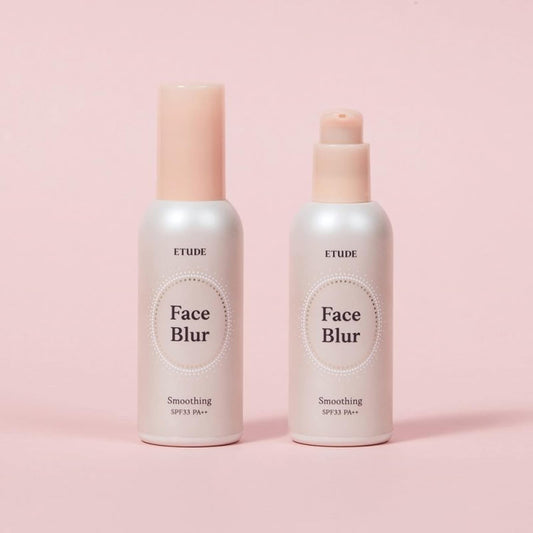 ETUDE Face Blur Smoothing Primer SPF 33 PA++ – Coral Base Makeup with Pore Blurring & UV Protection for Radiant Milky Skin (21AD)