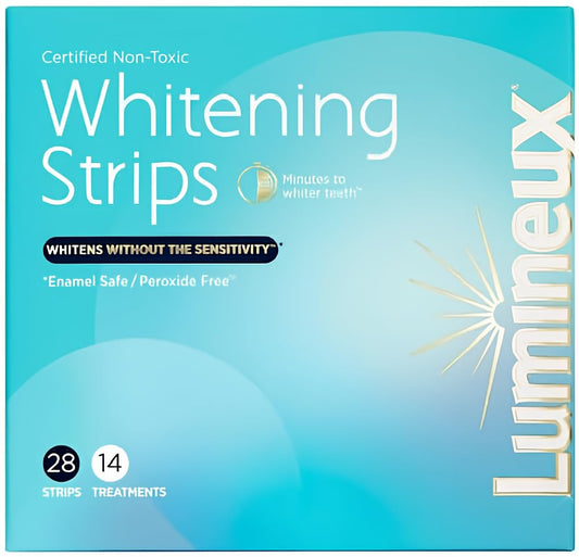 Lumineux Teeth Whitening Strips | 14 Count Kit | Sensitivity-Free & Non-Toxic Whitening