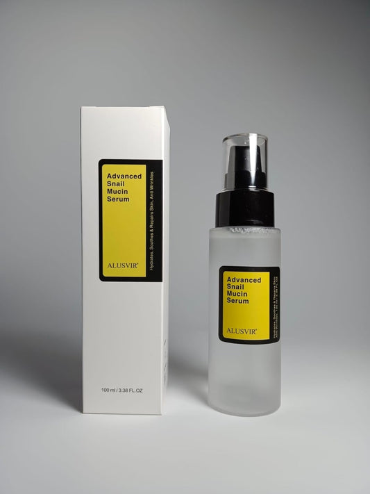 ALUSVIR Korean Snail Essence – Hydrating & Rejuvenating Serum with Snail Mucin, Vitamin C & Hyaluronic Acid | Anti-Aging, Brightening & Moisturizing | For All Skin Types