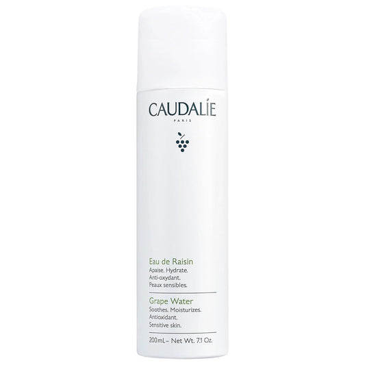Caudalie Grape Water Face Mist – Natural Vegan Hydrating & Soothing Spray for Sensitive Skin – Antioxidant Protection, Plant-Based Formula, 6.7 fl oz