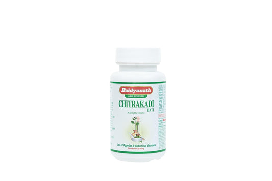 Baidyanath Chitrakadi Bati – 80 Tablets, Pack of 2 | Ayurvedic Digestive & Metabolism Support