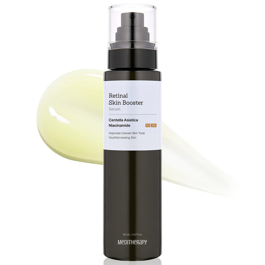 MEDITHERAPY Retinal Skin Booster Serum – Beginner-Friendly Retinol for Face & Body, Pore Minimizer & Wrinkle Treatment (150ml / 5.07 fl oz)