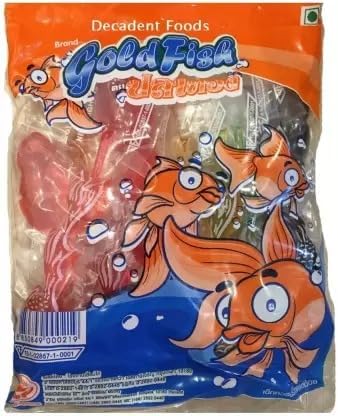 Gold Fish Assorted Fruit Jelly Candy – Mixed Fruit Flavours (Orange, Pineapple, Strawberry & Grape) 300g | Soft Chewy Treats for All Ages | Imported