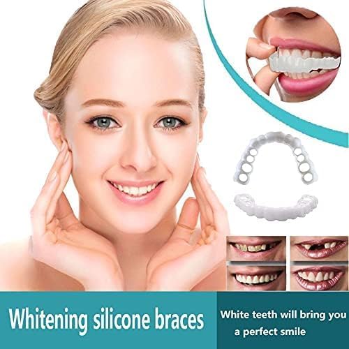 Snap-On Veneers Teeth Kit for Women & Men | Natural Tooth Replacement, Comfortable Cosmetic Dentures