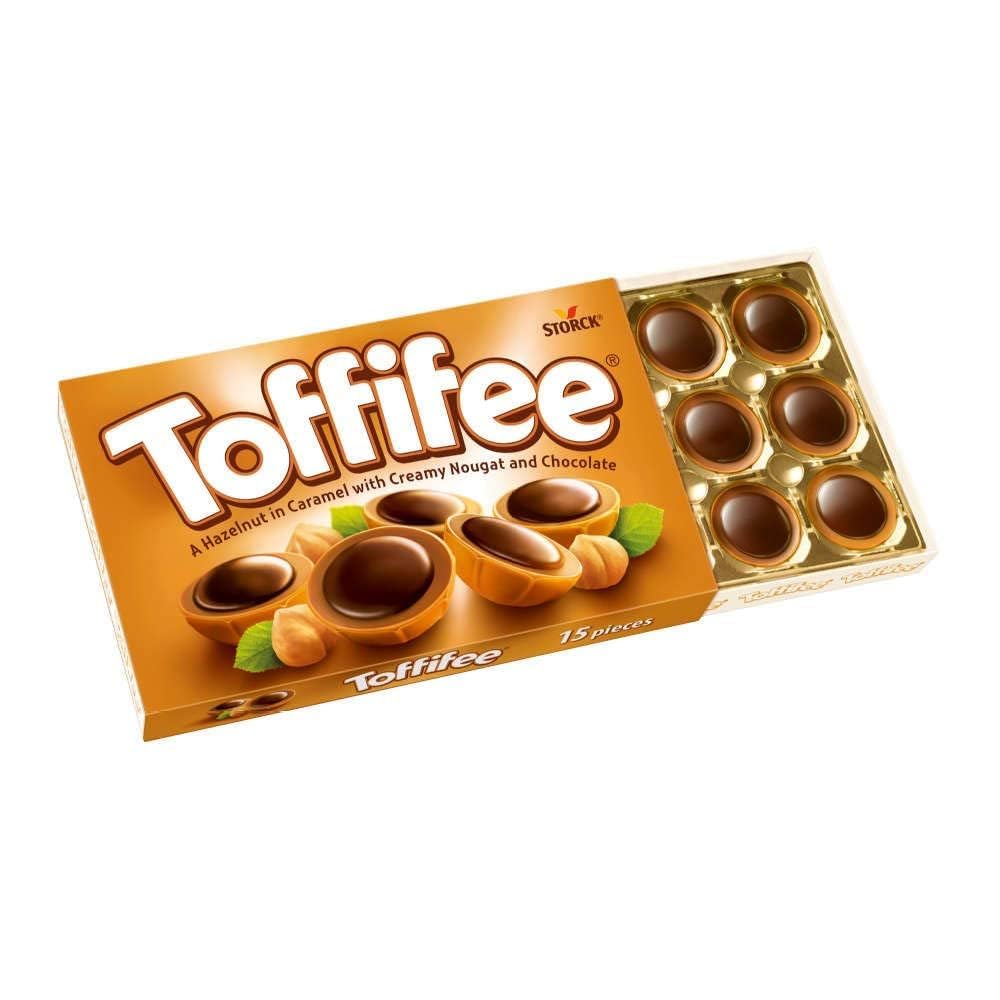 Storck Toffifee Hazelnut Caramel Nougat Chocolates 125g – 15 Pieces Imported
