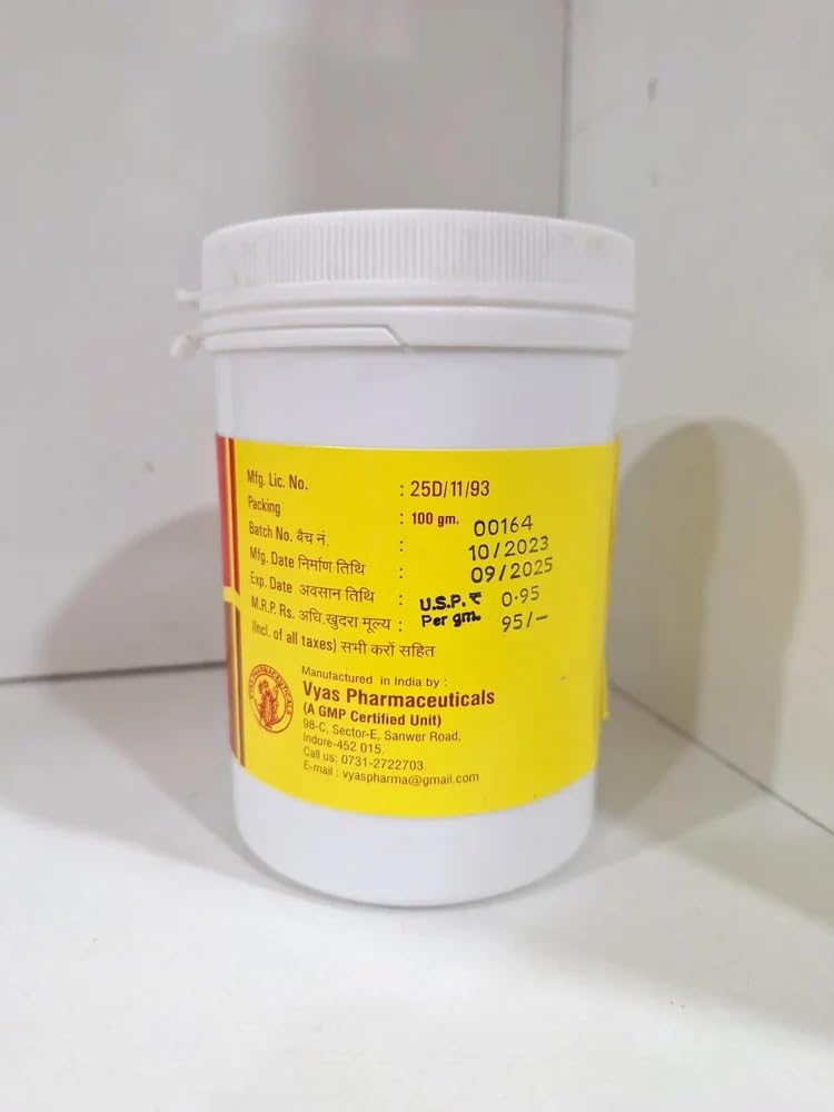 Vyas Vidhara Churna Pack of 2 (100g Each) – 100% Ayurvedic Herbal Powder for Wellness