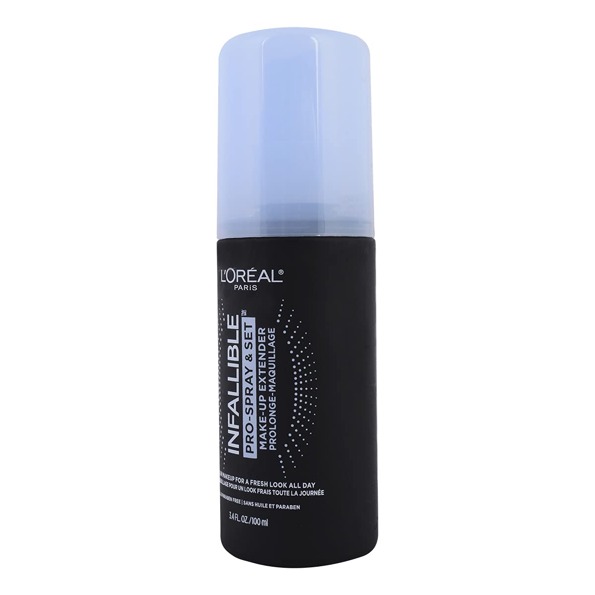 L'Oreal Paris Infallible Pro-Spray & Set Makeup Extender – Long-Lasting Oil-Free Setting Spray for All Skin Types – Lightweight, Smudge-Proof Makeup Lock – 3.4 fl oz