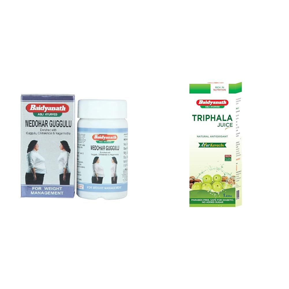 Baidyanath Medohar Guggulu 120 Tab| Enriched with Guggulu, Chitrakmool and Nagarmotha (Trusted for weight management