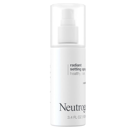 Neutrogena Healthy Skin Radiant Setting Spray – Lightweight Makeup Lock Mist with Antioxidants & Peptides for Hydration & Glow – 3.4 fl oz