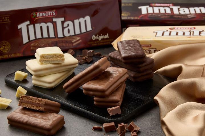 Arnott’s Tim Tam Original Biscuits 163g × 2 – Crunchy Chocolate Cream Sandwich (Imported, Australia)