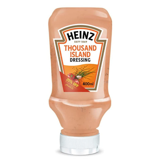 Heinz’s Thousand Island Dressing – Creamy & Tangy Sauce for Salads, Wraps & Sandwiches – 400ml Imported