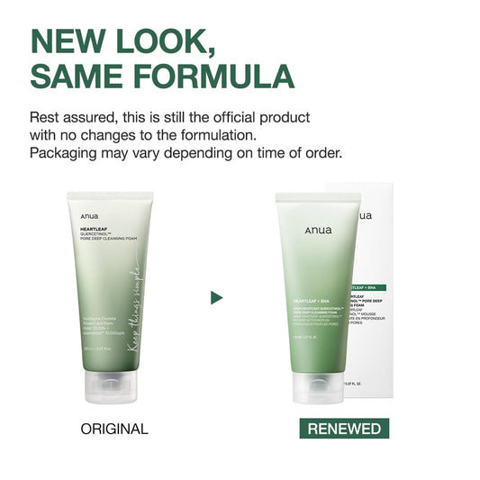ANUA Heartleaf Quercetinol Pore Deep Cleansing Foam – Gentle BHA Face Wash for Oily & Sensitive Skin – 150ml