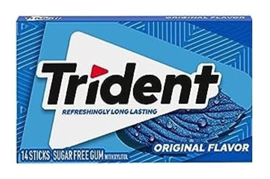 Trident Chewing Gum Variety Pack 26g × 8 – Long Lasting Sugar-Free Gum, 8 Flavors (Imported)