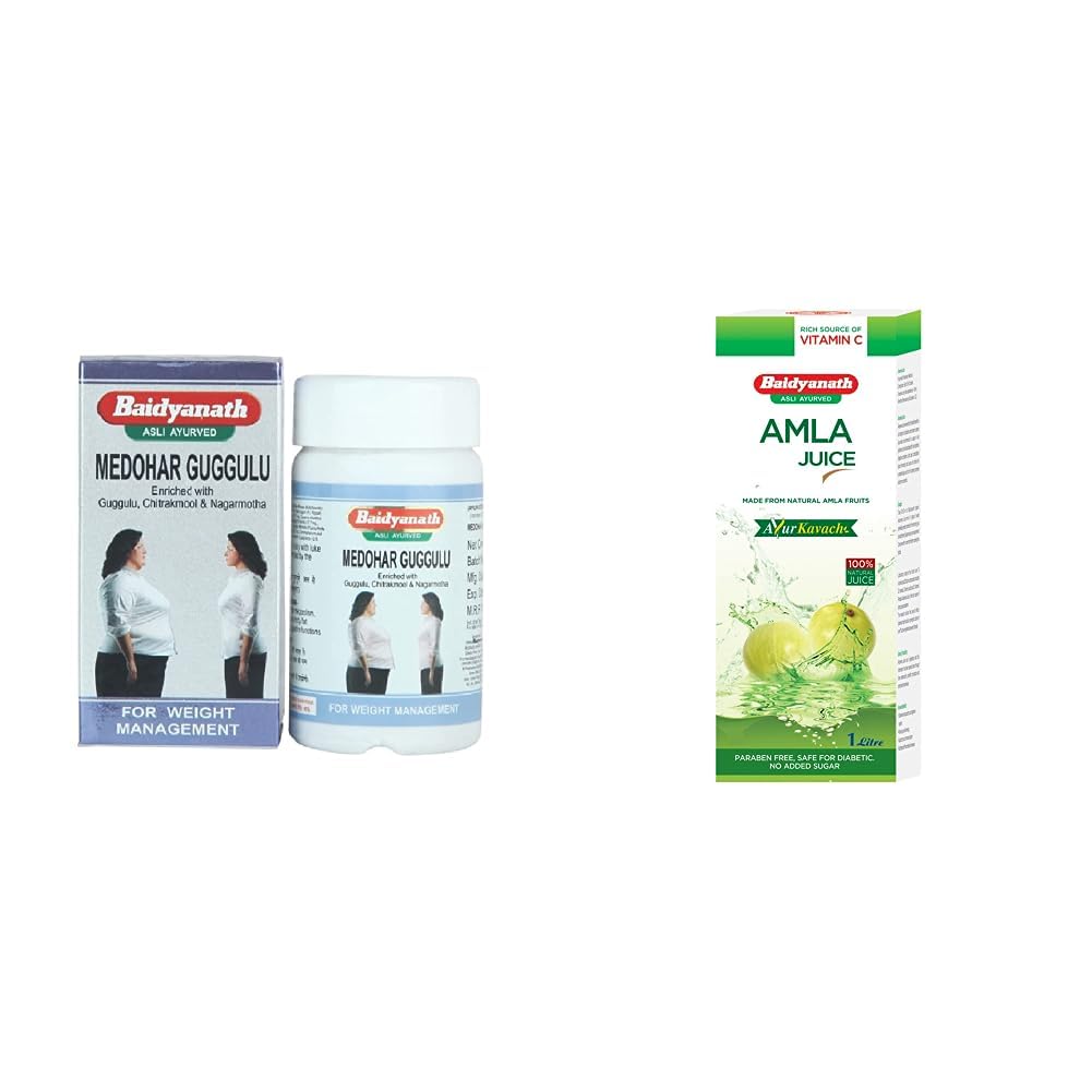 Baidyanath Medohar Guggulu 120 Tab| Enriched with Guggulu, Chitrakmool and Nagarmotha (Trusted for weight management