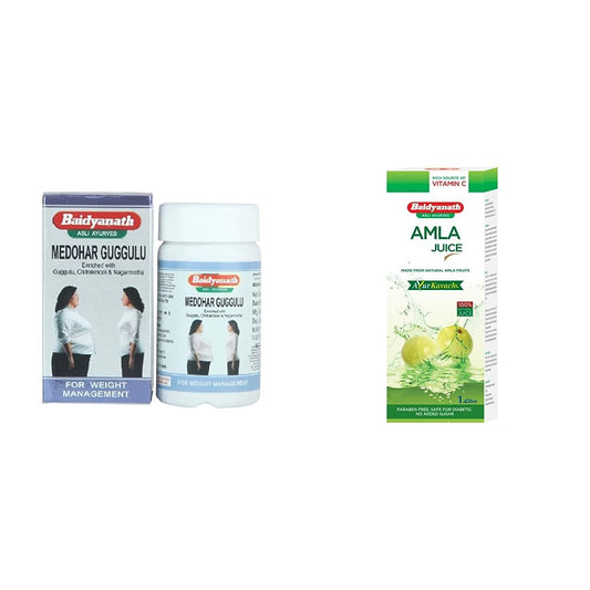 Baidyanath Medohar Guggulu 120 Tab| Enriched with Guggulu, Chitrakmool and Nagarmotha (Trusted for weight management